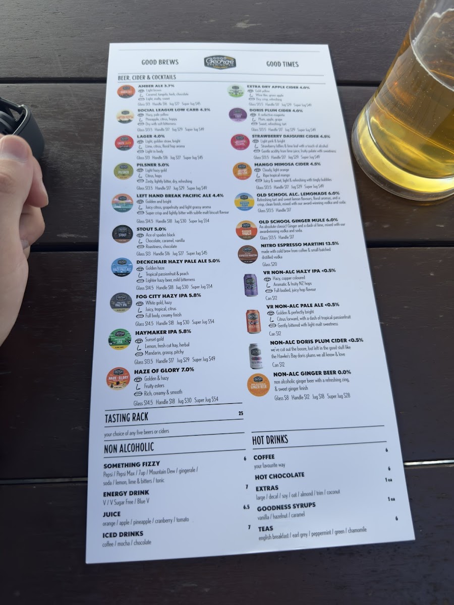 Menu Good George North Wharf-6